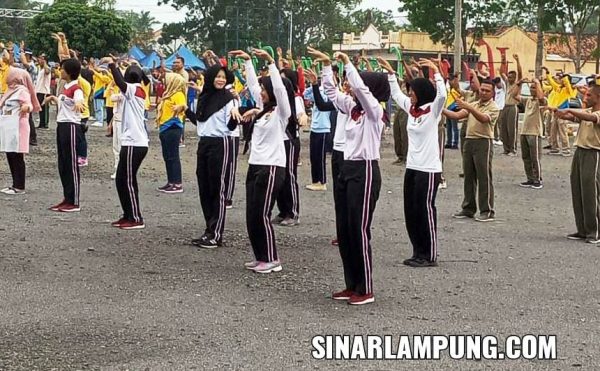 Kodim 0429/Lamtim Jadi Tuan Rumah Senam Bersama