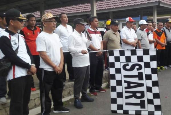 Duet Polres dan Pemkab Lampura Sukses Gelar Jalan Sehat tanpa Sampah Plastik