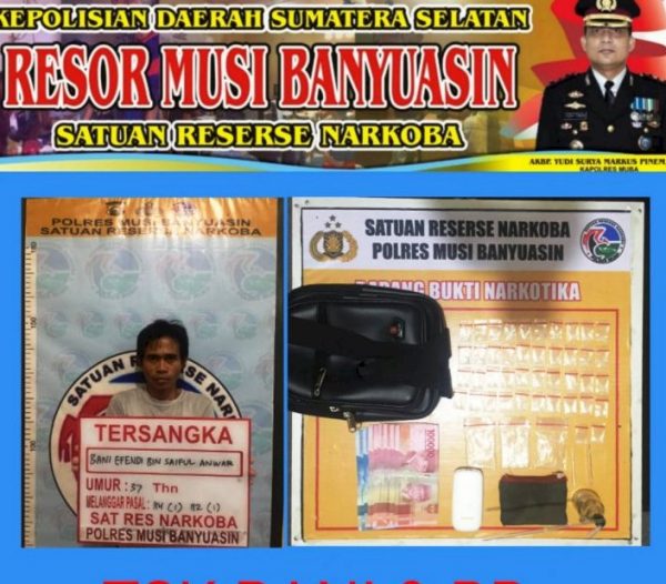 Warga Soak, Pemilik 42 Paket Sabu Ditangkap di Tengah Sawah