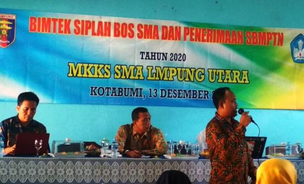 MKKS SMA Lampung Utara Gelar Bimtek Siplah Bos dan Penerimaan SBMPTN