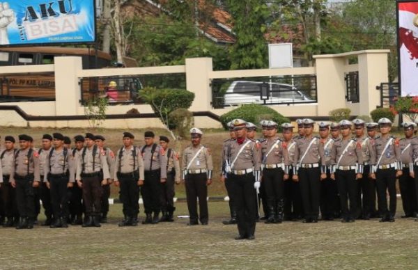 Amankan Nataru, Kapolres Lampung Utara Terjunkan 164 Personel Gabungan