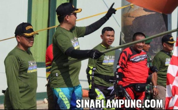 Ngegas Bareng HUT Kodim Ke-1, Dandim 0429/Lamtim Lepas Ribuan Rider