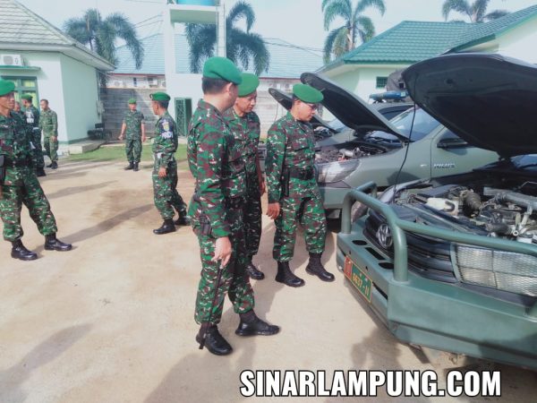 Cegah Kerugian Personel Dan Materil Dandim Lakukan Pengecekan Randis