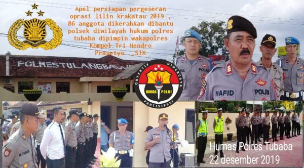 Jelang Natal Polres Tubaba Apel Operasi Lilin