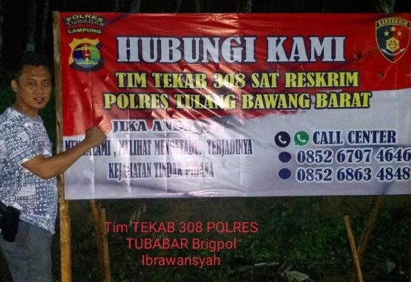 Polres Tubaba Sebar Nomor Call Center