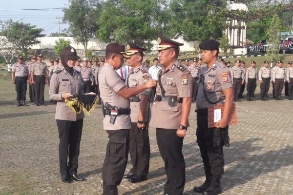 Kapolres Lampung Utara Pimpin Serah Terima Jabatan Kapolsek Sungkai Selatan