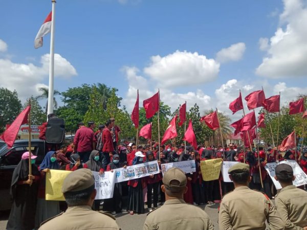 Penghujung Tahun 2019, IMM Lampura Gelar Unras Solidaritas Muslim Uighur