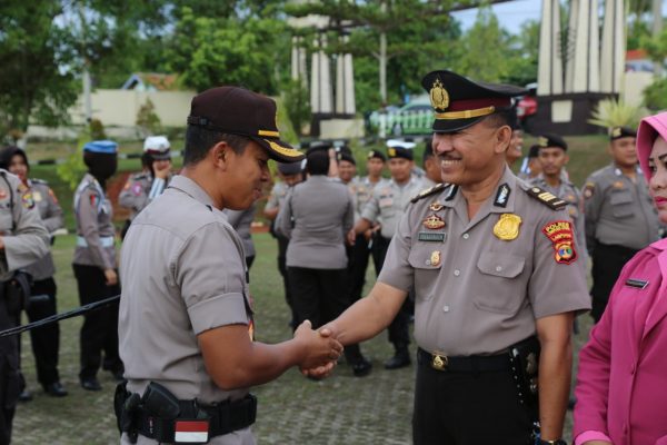 78 Personel Polres Lampung Utara Mendapatkan Kenaikan Pangkat