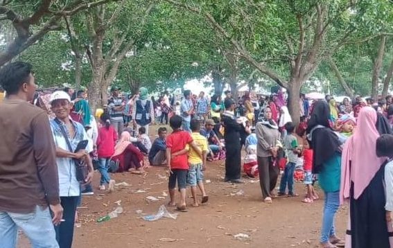 Kemeriahan Malam Tahun Baru di Taman Wisata Wonomerto Lampura