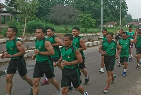 Jaga Stamina, Kodim 0429/Lamtim Laksanakan Olahraga Bersama