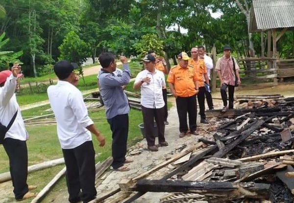BPBD Mesuji Tinjau Lokasi Kebakaran