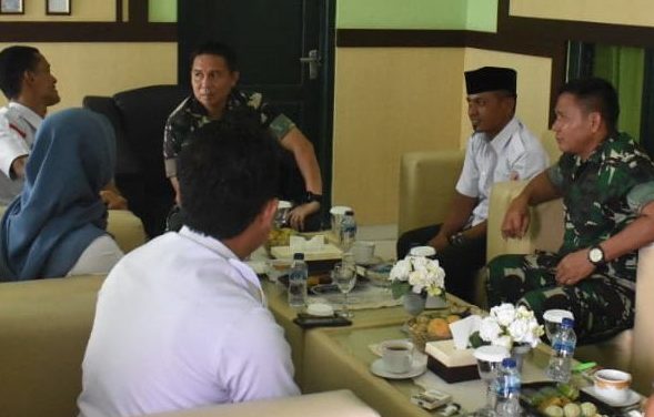 Dikunjungi Bawaslu, Dandim 0429/Lamtim Tegaskan Komitmennya Amankan Pilkada Lamtim