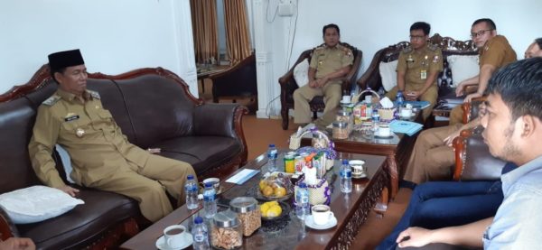 Persiapan HPN 2020, PWI Lampura Sambangi Plt. Bupati Lampura