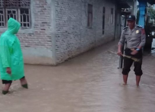 Banjir di Kecamatan Negeri Semoung Tanggamus Mulai Surut, Warga Diminta Tetap Waspada