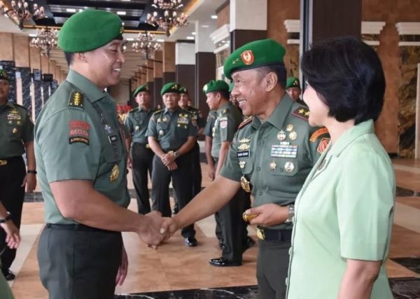 17 Pati TNI AD Laporan Korps Kenaikan Pangkat di Mabesad