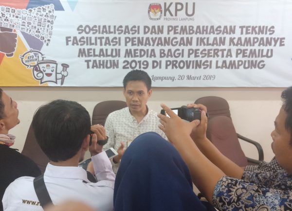 KPU Lampung Sosialisasikan Mekanisme Iklan Kampanye di Media