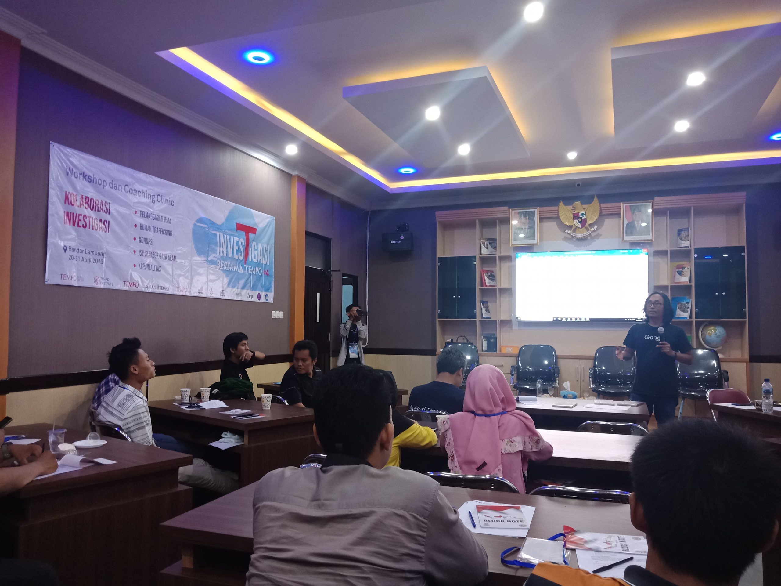 Puluhan Wartawan Lampung Ikuti Workshop Investigasi Bersama Tempo