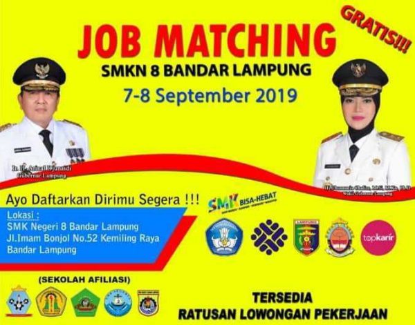 SMKN 8 Bandarlampung Gelar Job Marching 2019