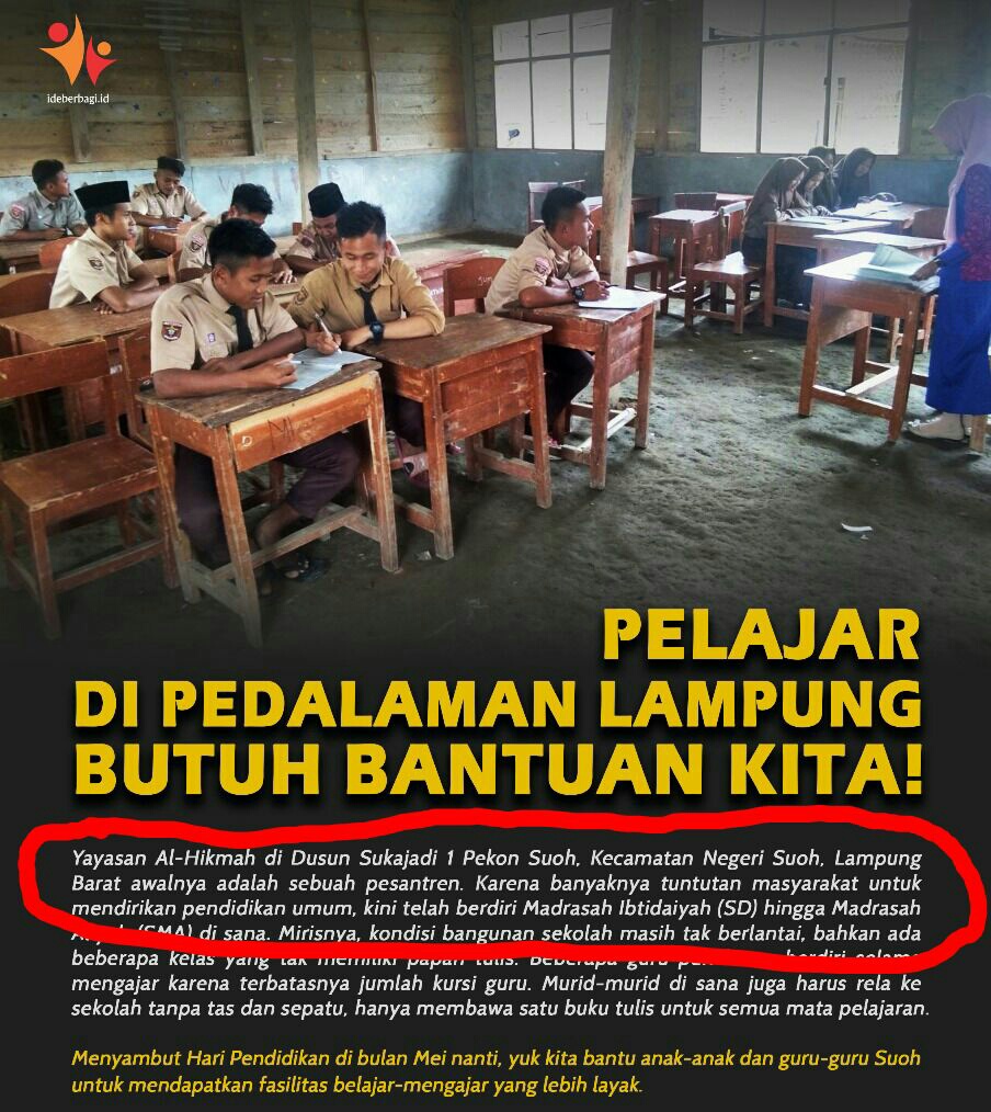 Kami Hanya Ingin Sekolah, Potret Hardiknas Disuoh