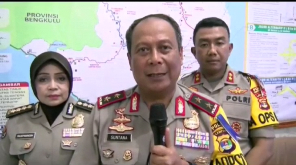 Kapolda Lampung Tetap Jamin Keamanan Pemudik Meski Operasi Krakatau Berakhir