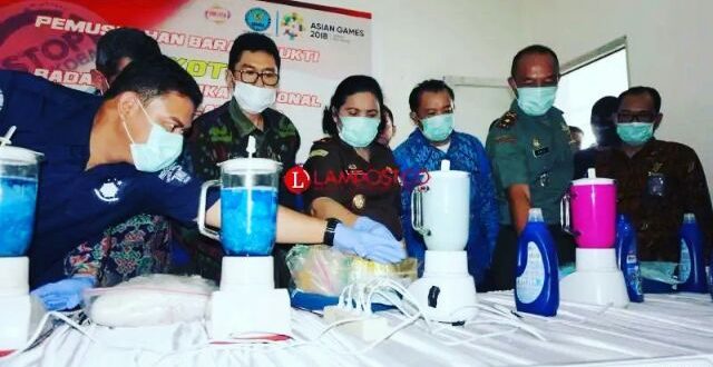 Ribuan Pil Ekstasy dan 10 Ribu Gram Lebih Sabu Dimusnahkan