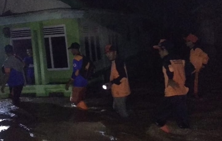 Pekon Mandirisejati Terendam Banjir, Jalinbar Lumpuh Total