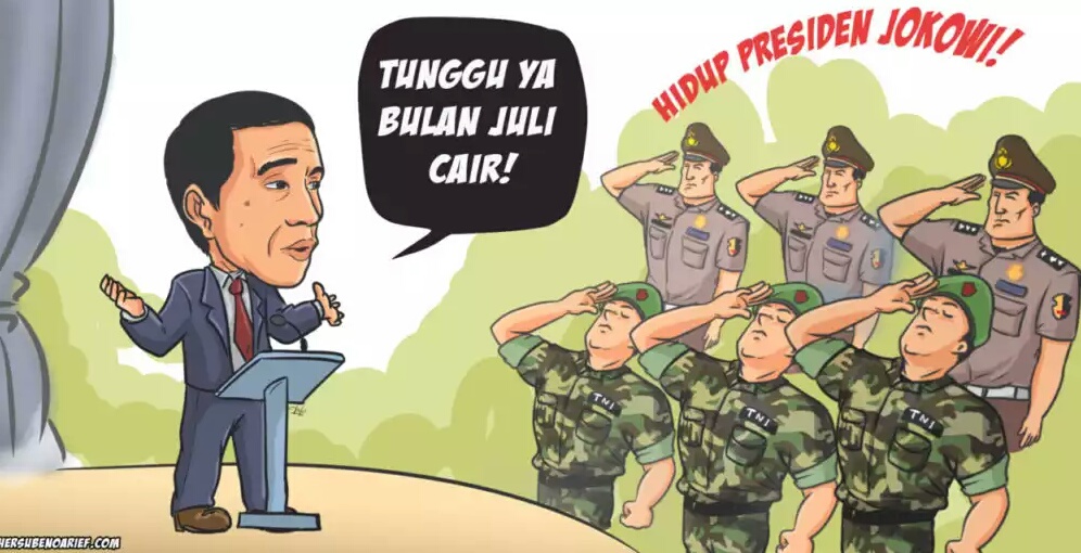 APBN Defisit dan Melesetnya Janji Manis Presiden Jokowi Kepada Prajurit TNI-Polri