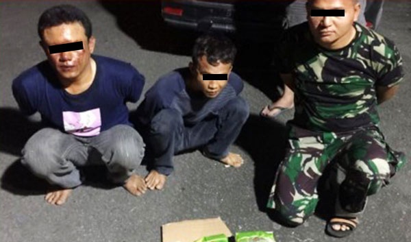 Diduga Sindikat Narkoba Internasional, Oknum TNI Bersama Dua Rekannya Ditangkap Polisi