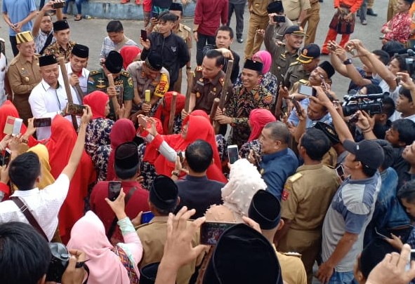 Silaturahmi Akbar Masyarakat Lambar, Parosil Mabsus Secara Pribadi Dukung Jokowi Dua Periode