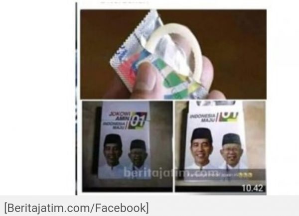 Nitizen Heboh, Ada Kondom Gambar Capres dan Cawapres