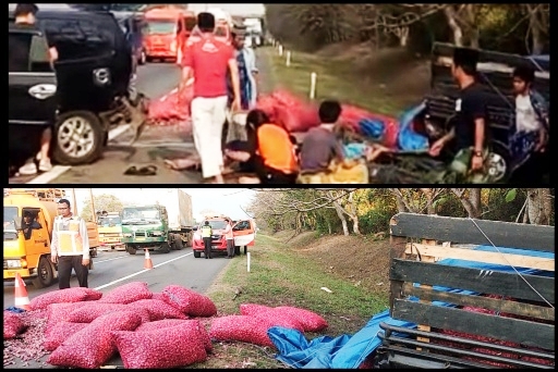 Kecelakaan Beruntun di Jalan Tol Tangerang-Merak Sembilan Orang Luka Luka