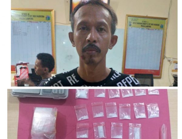 Bisnis Sabu Dedi Suharyanto Ditangkap Tim Opsnal Subdit II Ditresnarkoba Polda Lampung