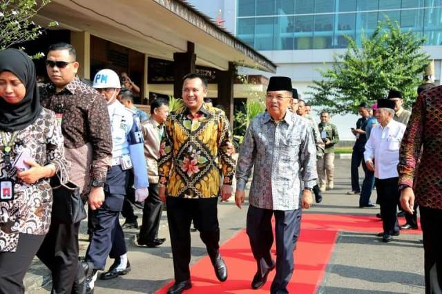 Wapres JK Buka Acara Rakernas Tarbiyah – Perti di Swiss Belhotel Lampung
