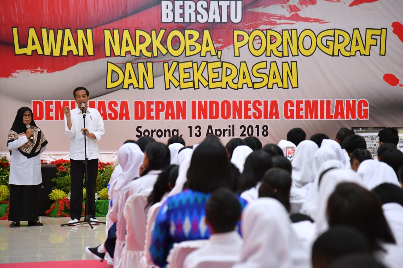 Presiden Jokowi: Jauhi Narkoba dan Tindak Kekerasan