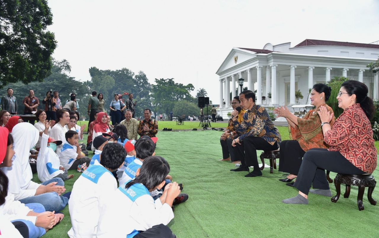 Pesan Presiden ke Anak Penyintas Kanker : Miliki Cita-Cita yang Besar untuk Membangun Semangat