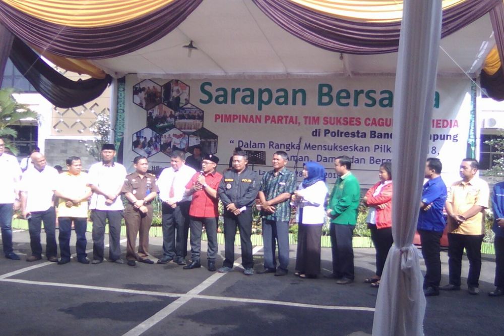 Kapoltabes Sarapan Bersama Untuk Pilkada Damai