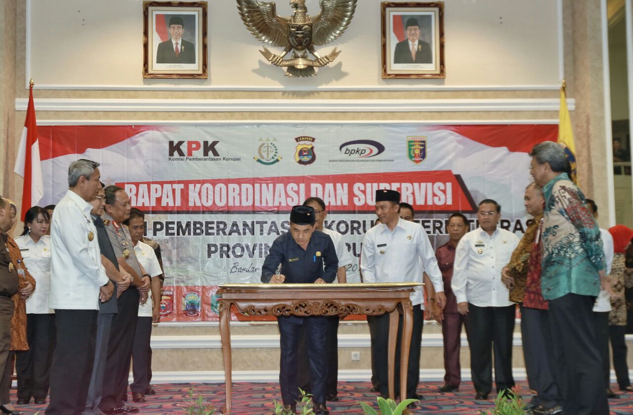 Parosil Mabsus Bersama 11 OPD Tanda tangani Fakta Integritas KPK