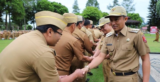 Usai Upacara Parosil Lanjutkan Halal Bihalal Jajarn Pemkab Lampung Barat