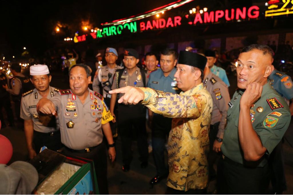 Pemprov dan Jajaran Polda Pantau Pengamanan Pawai Takbir Idul Fitri 1439 H