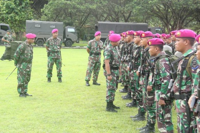 Marinir Gelar Apel Gabungan Pengamanan Asian Games 2018