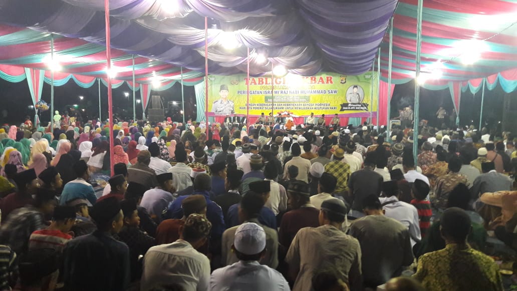 Peringati Isra Mi’raj Polres Lampura Gelar Tablig Akbar di Tata Karya