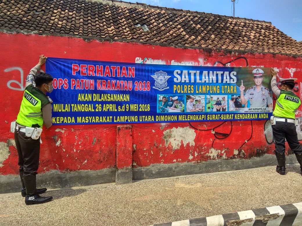 Jelang Ramadhan, Sat Lantas Polres Lampung Utara Akan Gelar Operasi Patuh Krakatau 2018