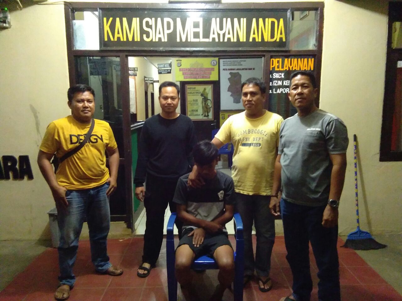 Polsek Kotabumi Utara Amankan Pelaku Curat