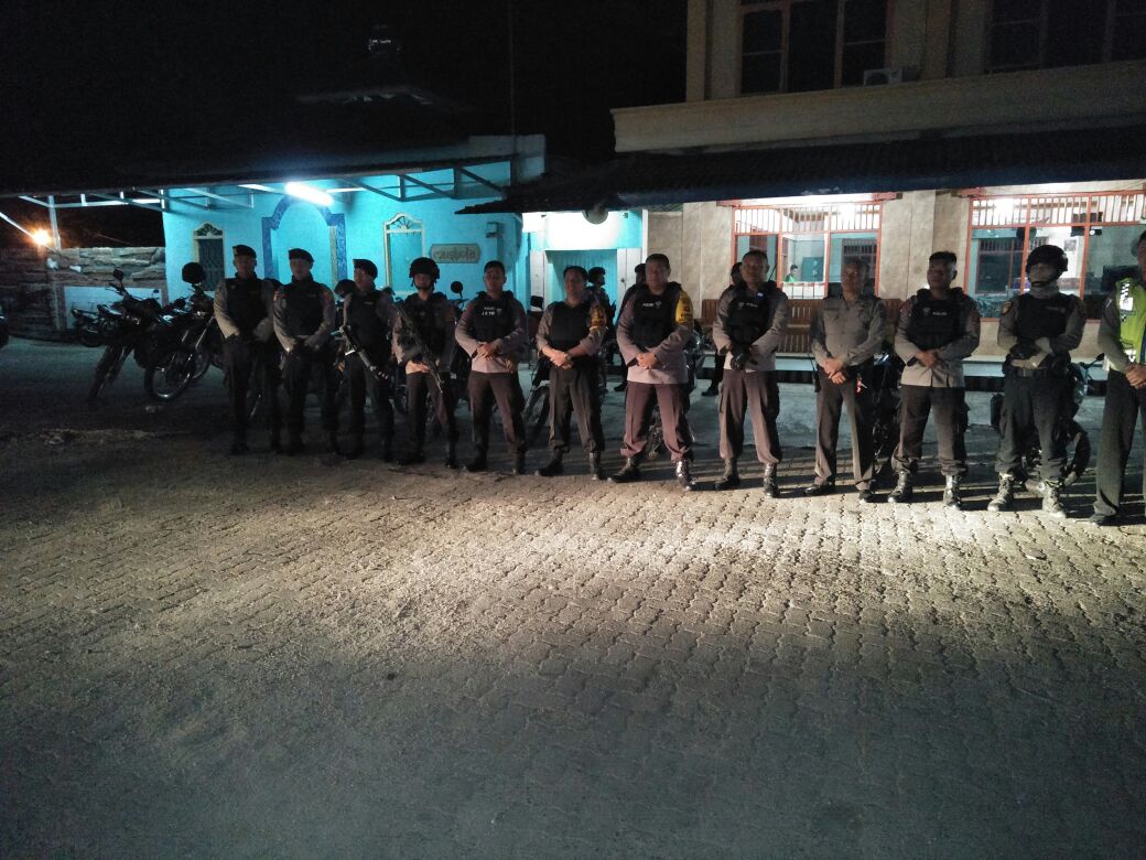 Subden 1 B Satuan Brimob Polda Lampung Lakukan Giat Patroli Kompi I Yon B