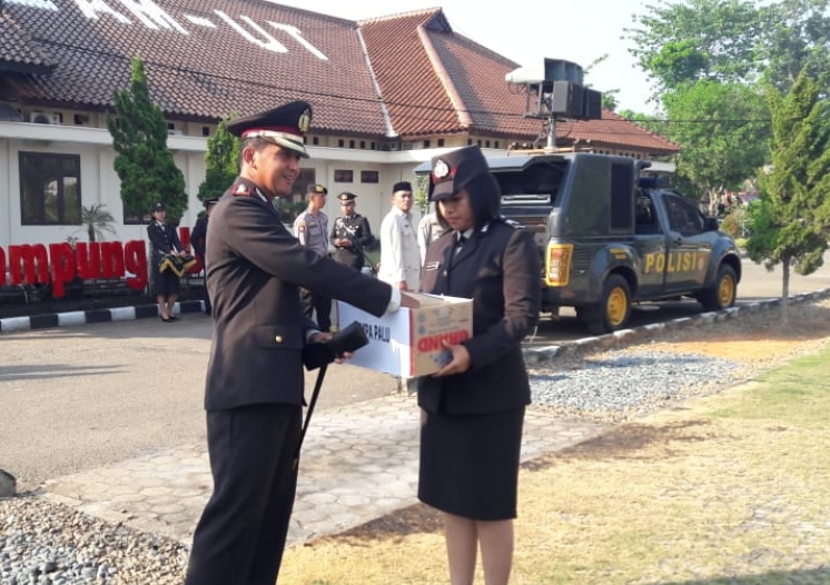 Peduli Korban Bencana Alam Gempa Tsunami Palu-Donggala, Polres Lampura Galang Bantuan