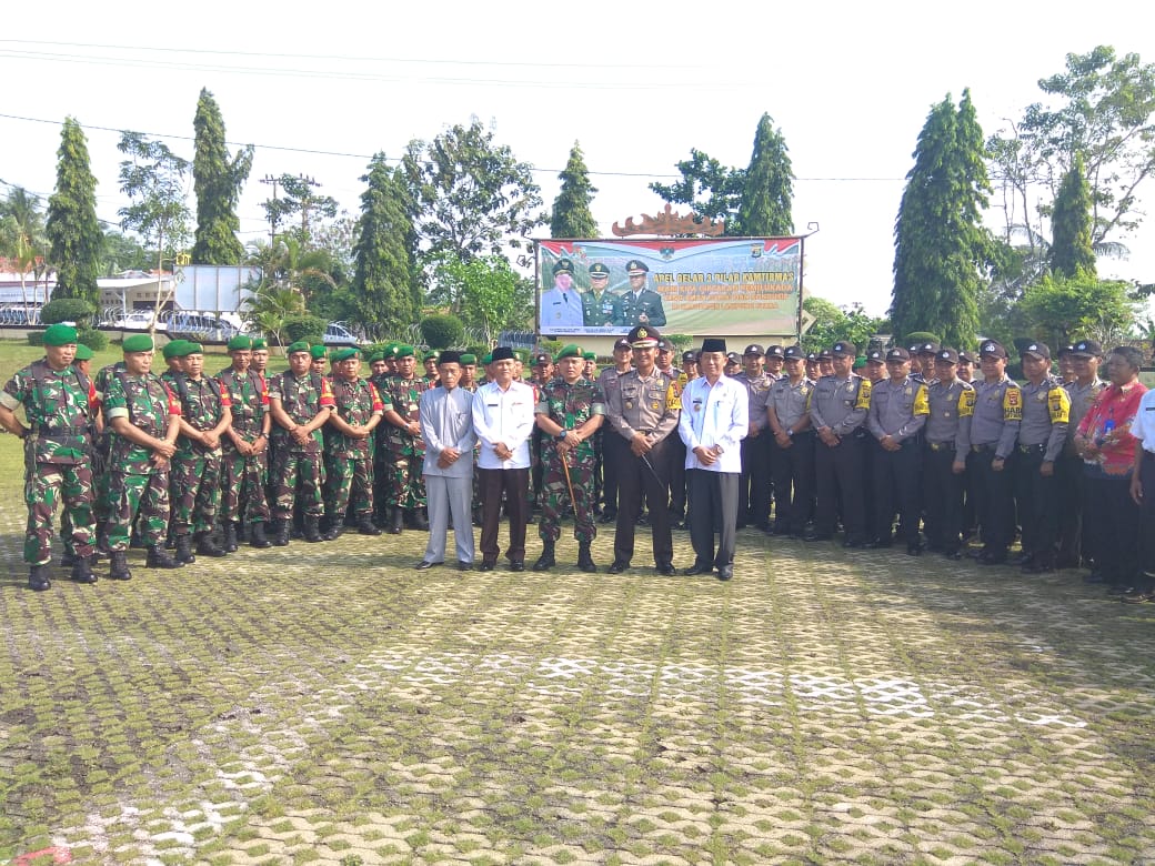 Kapolres Lampung Utara Pimpin Apel Tiga Pilar Kamtibmas