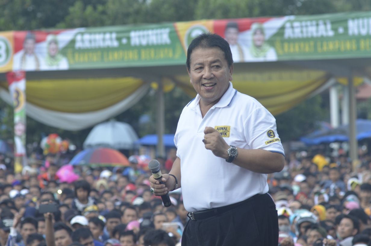 Kampanye Akbar di Lamsel Arinal-Nunik Pastikan Lapangan Pekerjaan