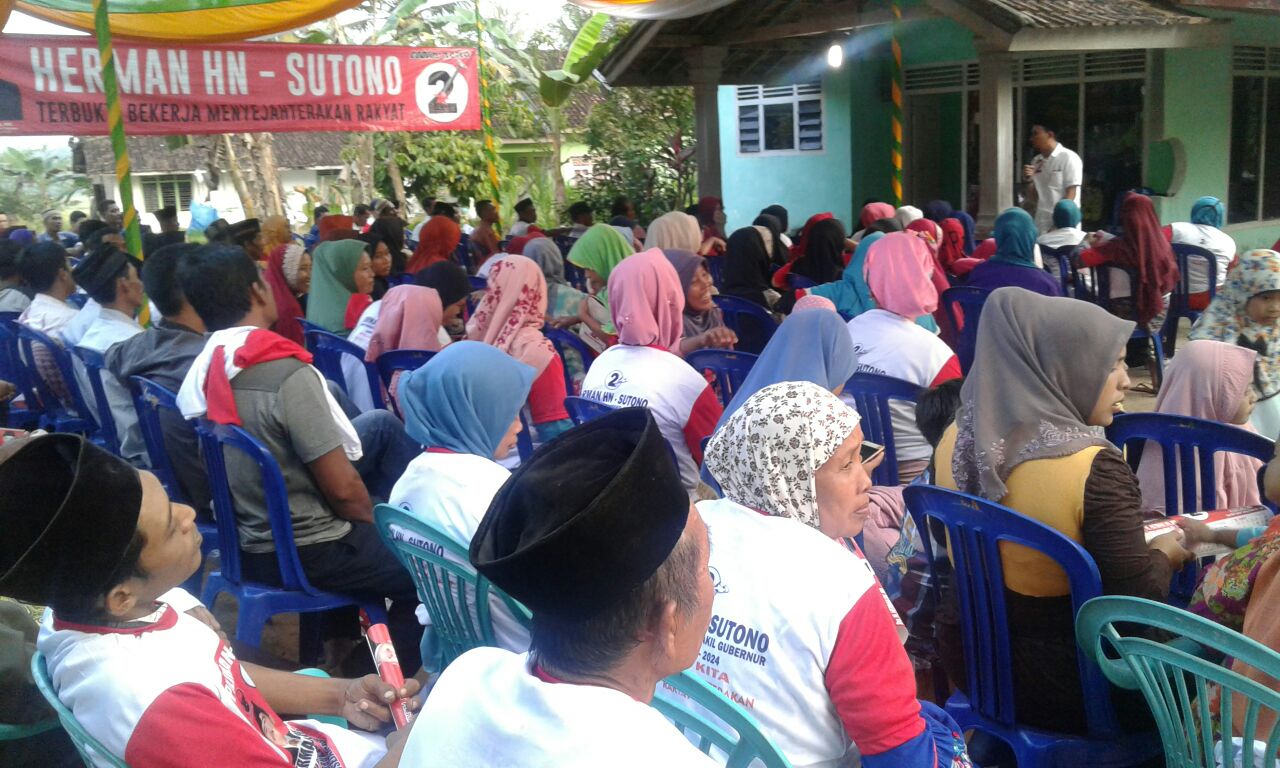 Cawagub Sutono dan Sahabat Herman HN Ajak Masyarakat Lamtim Gotong Royong Menangkan Pilgub 2018