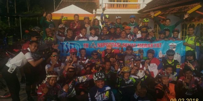 PWI dan Polres Lampung Utara Kampanyekan Sepeda Transportasi Sehat Merakyat