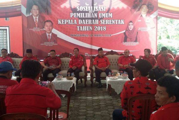 PDI-P Gelar Koordinasi Serta Sosialisasikan Cagub dan Calon Bupati Tanggamus